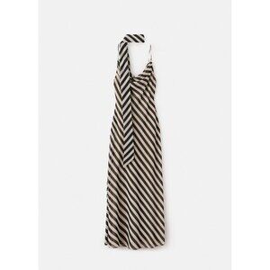Printed dress with foulard